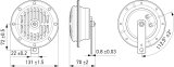 Hella Supertone Horn Kit 12V 380HZ HTone Black thumbnail 3