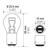 Hella BULB 1176 12V 17/8W BA15d S8 - Min Qty 10 (211656641) thumbnail 8