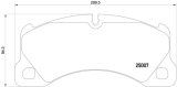 Hella 2012+ Porsche Cayenne 958 Front Brake Pad Set thumbnail 4