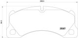 Hella 2012+ Porsche Cayenne 958 Front Brake Pad Set thumbnail 7