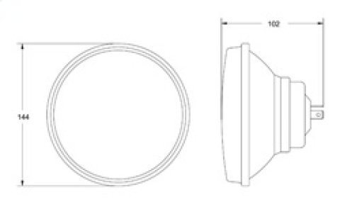 Hella Vision Plus 5.75 inch Round High/Low Beam Conversion Headlamp Kit thumbnail 5