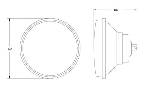 Hella Vision Plus 5.75 inch Round High/Low Beam Conversion Headlamp Kit thumbnail 6