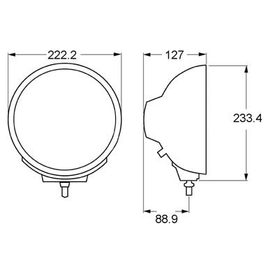 Hella Rallye 4000 Series Chrome Euro Beam 12V Halogen Lamp with Position Lamp thumbnail 8