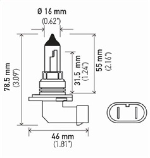 Hella 9006 12V 55W Halogen Bulb thumbnail 6