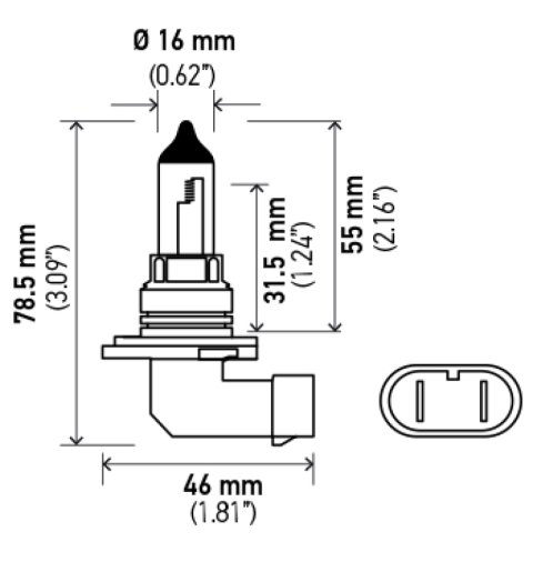 Hella 9006 12V 55W Halogen Bulb thumbnail 7