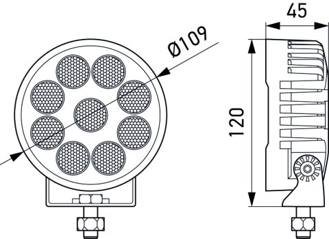Hella ValueFit LED Work Light TR3000 LED MV CR LT thumbnail 1