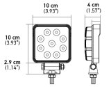 Hella ValueFit Work Light 4SQ 1.0 LED MV LR LT thumbnail 4