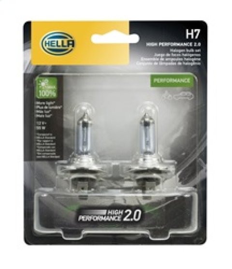 Hella H7 12V 55W PX26D HP 2.0 Halogen Bulbs thumbnail 7