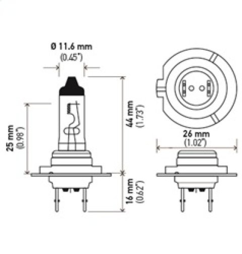 Hella H7 12V 55W PX26D HP 2.0 Halogen Bulbs thumbnail 9