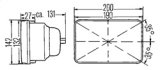 Hella Vision Plus 8in x 7in Sealed High Low Beam Headlamp - Single Lamp thumbnail 4