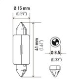 Hella Universal Clear T4.63 Incandescent 12V 15W Bulb (MOQ 10) thumbnail 5