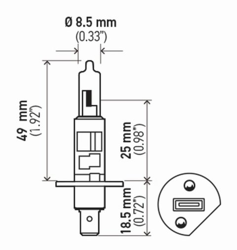 Hella H1 12V 55W Hella High Performance Xenon Bulb (Pair) thumbnail 8