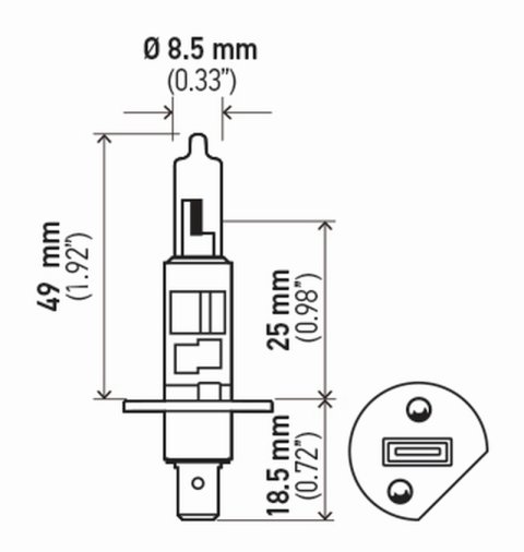 Hella H1 12V 55W Hella High Performance Xenon Bulb (Pair) thumbnail 9
