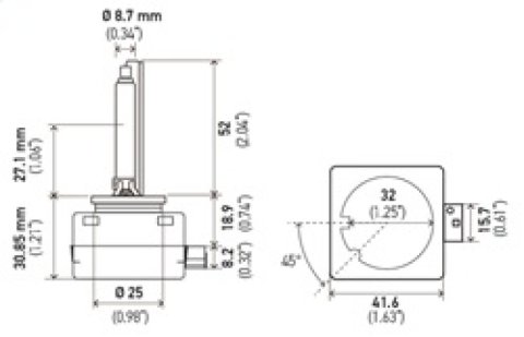 Hella Xenon D1S Bulb PK32d-2 85V 35W 4300k thumbnail 6