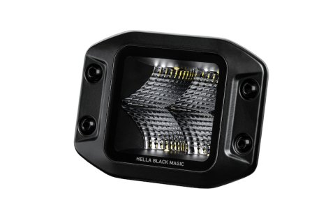 Hella Universal Black Magic 3.2in L.E.D. Cube Kit - Flood Beam (Flush Mount) thumbnail 2