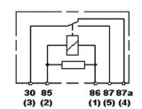 Hella Mini ISO Relay 12V SPDT w/ Mounting Bracket (Minimum Order Qty 150) thumbnail 4
