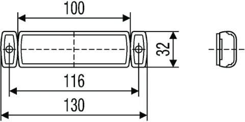Hella 8645 Series 12V Amber Side Marker Lamp thumbnail 4