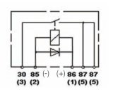 Hella RELAY MINI ISO 5P 12V SPST D87 DIO BKT thumbnail 5