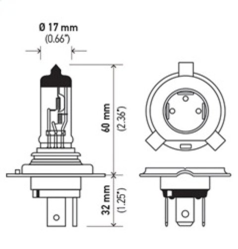 Hella Bulb 9003/HB2 12V 60/55W P43t LONG LIFE thumbnail 8