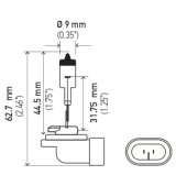 Hella Bulb 896 12V 37.5W PGJ13 T3.25 thumbnail 9