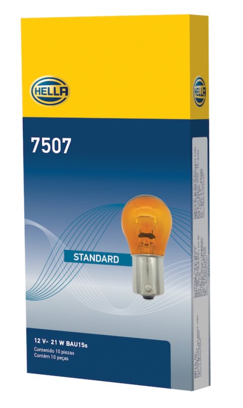 Hella Bulb 7507 12V 21W BAU15s S8 AMBER thumbnail 4