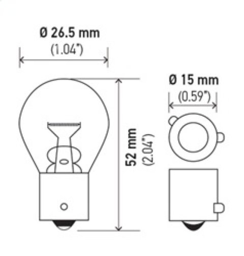 Hella Bulb 7507 12V 21W BAU15s S8 AMBER thumbnail 8