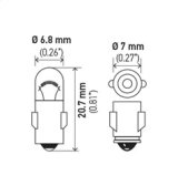 Hella Bulb 3899 24V 3W BA7s T2 thumbnail 7