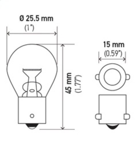Hella Bulb 93 12V 13W BA15s S8 thumbnail 8