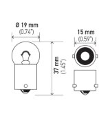 Hella Bulb 5637 24V 10W BA15s B6 thumbnail 9