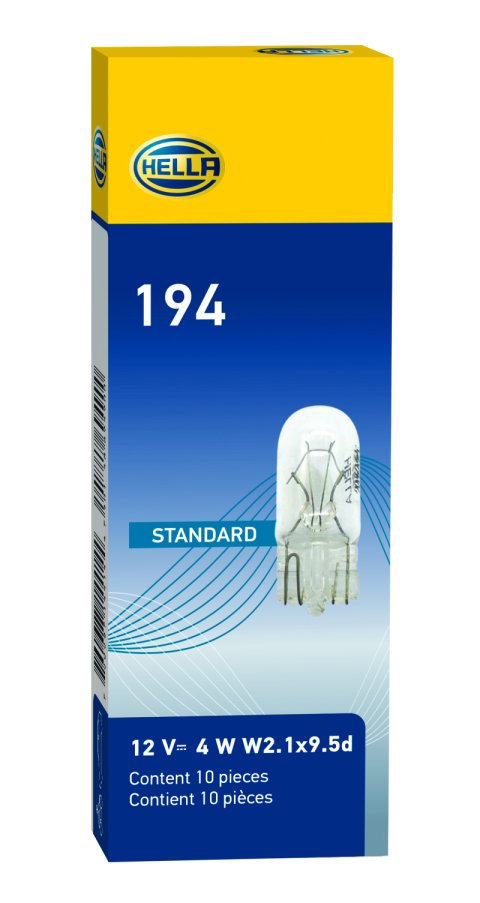 Hella Bulb 194 12V 4W W2.1x9.5d T3.25 (Min. Order QTY 10) thumbnail 5