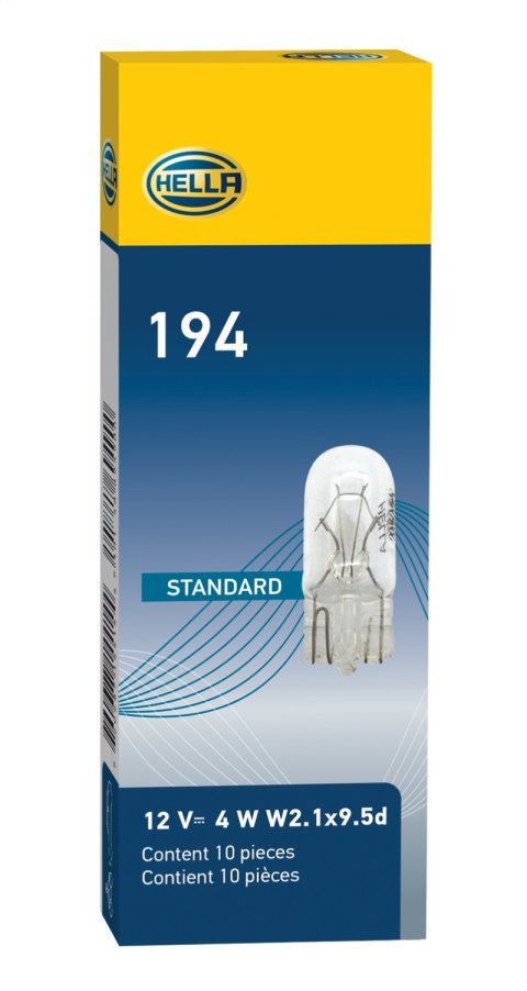 Hella Bulb 194 12V 4W W2.1x9.5d T3.25 (Min. Order QTY 10) thumbnail 6