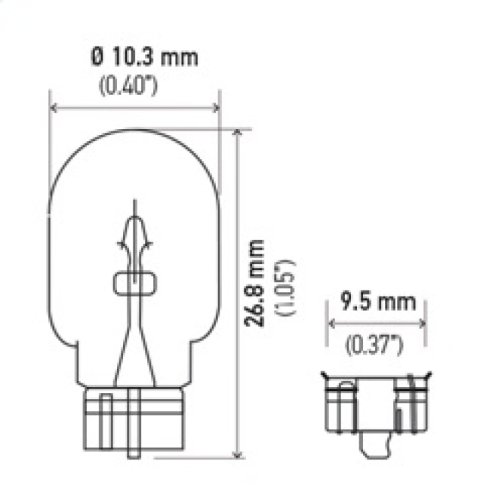 Hella Bulb 194 12V 4W W2.1x9.5d T3.25 (Min. Order QTY 10) thumbnail 8