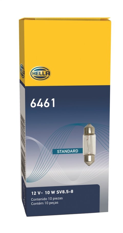 Hella Bulb 6461 12V 10W SV8.5-8 thumbnail 1