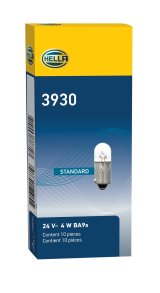 Hella Bulb 3930 24V 4W BA9s T2.75 thumbnail 6