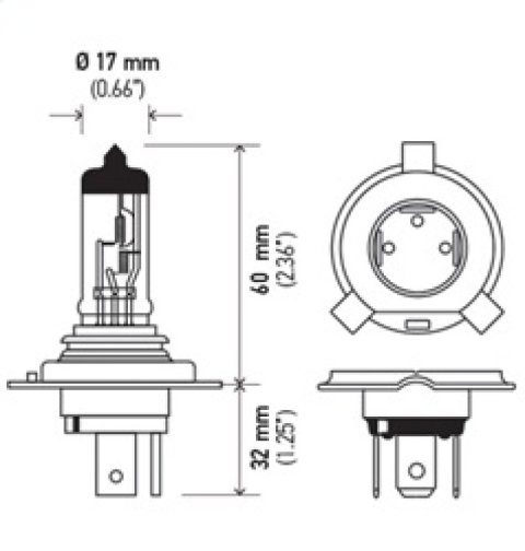 Hella Bulb H4 12V 60/55W P43t T4.625 +50 thumbnail 9