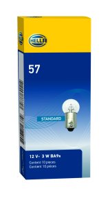 Hella Bulb 57 12V 3W BA9s G4.5 thumbnail 5