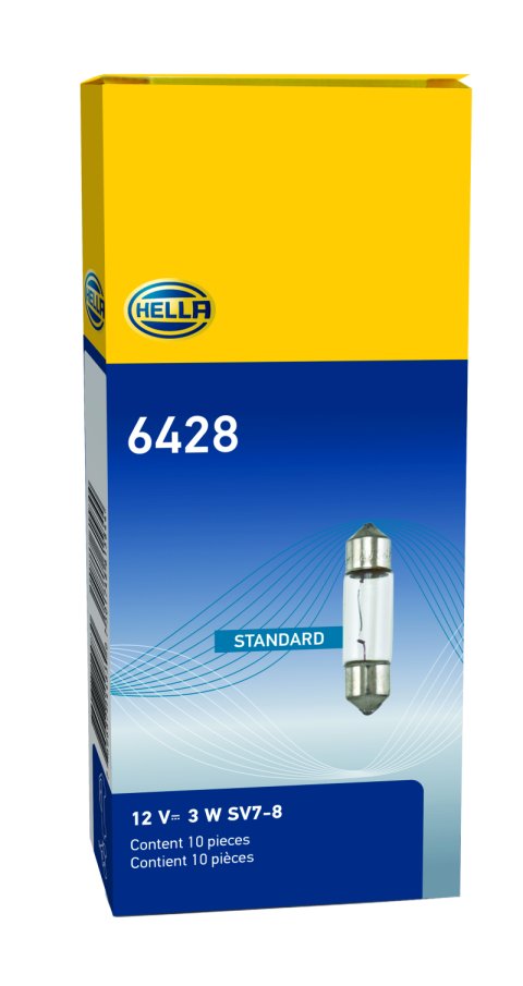 Hella Bulb 6428 12V 3W SV7-8 T2.25 8x28mm thumbnail 4