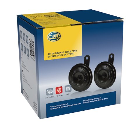Hella Horn Kit Bx Blk Disc 92Mm 12V Univ thumbnail 5