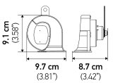 Hella Horn Kit Bx Chrome Trumpet 12V Univ thumbnail 9