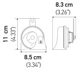 Hella Horn Kit Bx Yellow Trumpet 12V Univ thumbnail 6