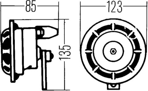 Hella Horn STone 24V 500Hz Htone Blk (B133) thumbnail 6