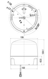 Hella Led Lamp 12/24V Amber Fix Mounting 2Rl thumbnail 4