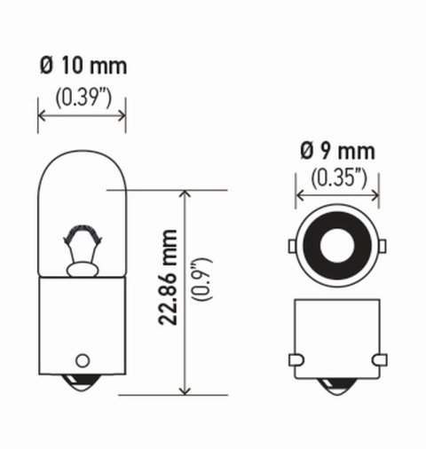 Hella Bulb 3893 12V 4W Ba9S T275 (2) thumbnail 6