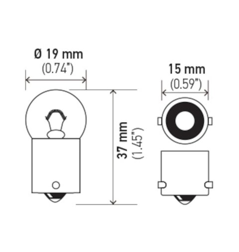 Hella Bulb 5008 12V 10W Ba15S B6 (2) thumbnail 8