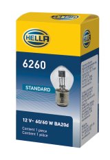 Hella Bulb 6260 12V 60/60W Ba20D B11 S2 thumbnail 6