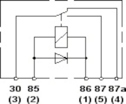 Hella Relay 12V 20/40A Spdt Dio thumbnail 3