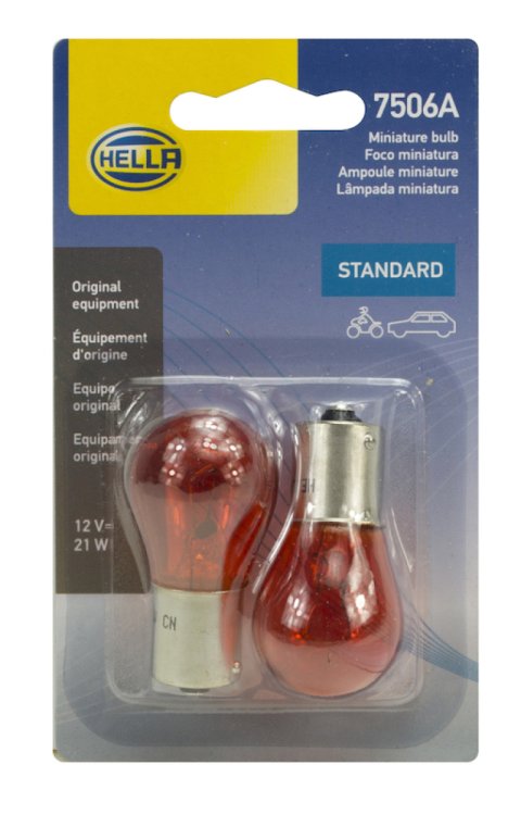 Hella Bulb 12V 21W Ba15S S8 Amber (2) thumbnail 4
