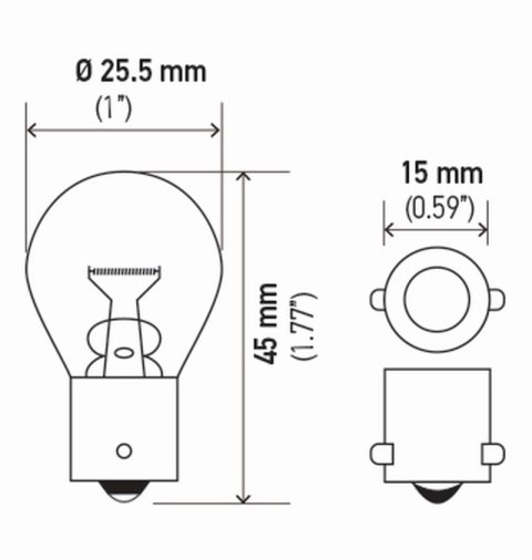 Hella Bulb 12V 21W Ba15S S8 Amber (2) thumbnail 7