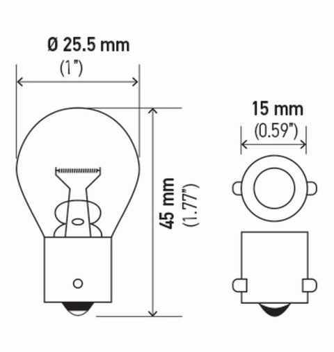Hella Bulb 12V 21W Ba15S S8 Amber (2) thumbnail 8