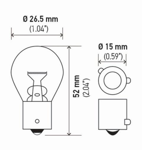 Hella Bulb 7507 12V 21W Bau15S S8 Namber (2) thumbnail 6